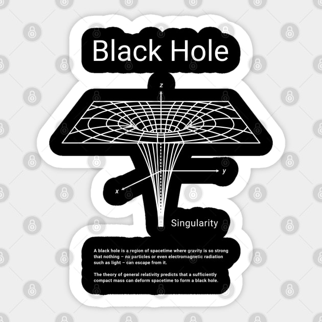 The Black Hole Sticker by ShirtBricks